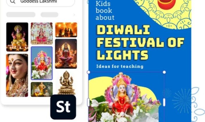 Designing Brilliance: Crafting a Captivating Diwali Poster Background